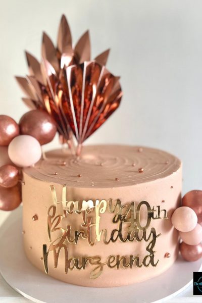 Rose gold cake